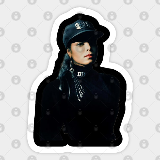 Janet, Rhythm Nation, Black History, Black Music Sticker by UrbanLifeApparel